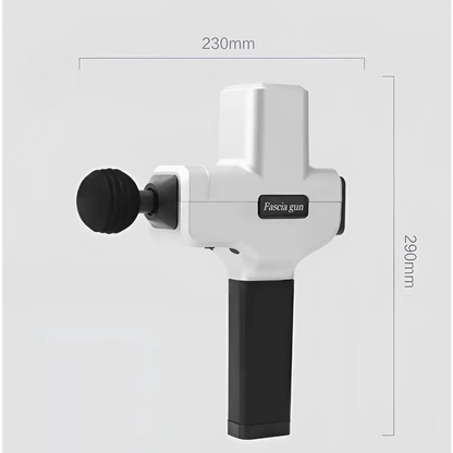 Ergonomic White and Black Massage Stick Hammer