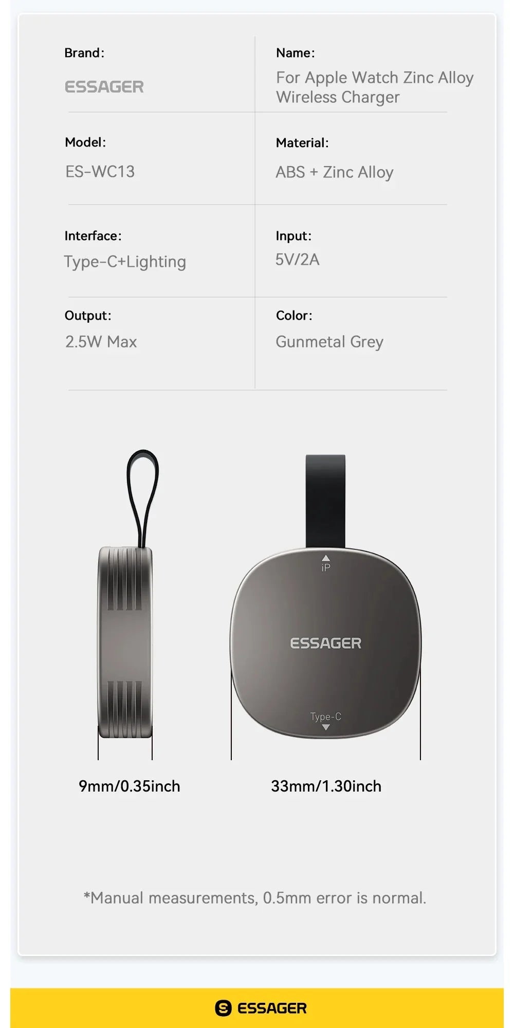 Wireless Charger for Apple Watch