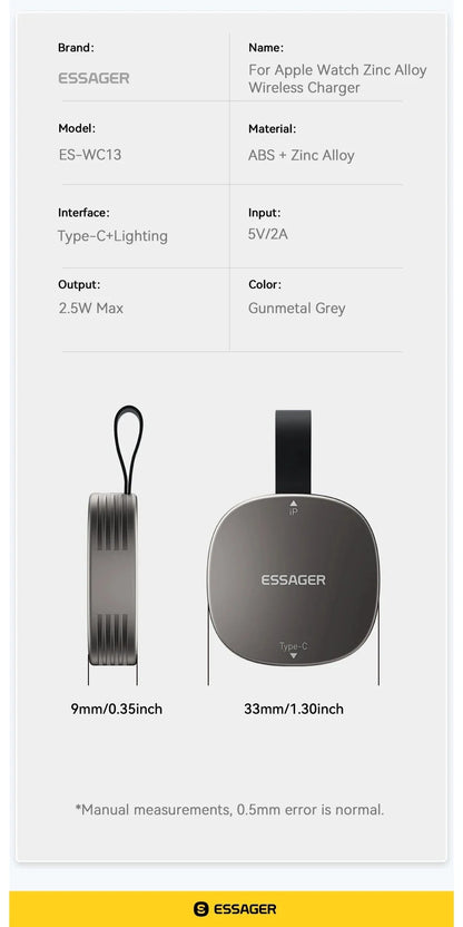 Wireless Charger for Apple Watch