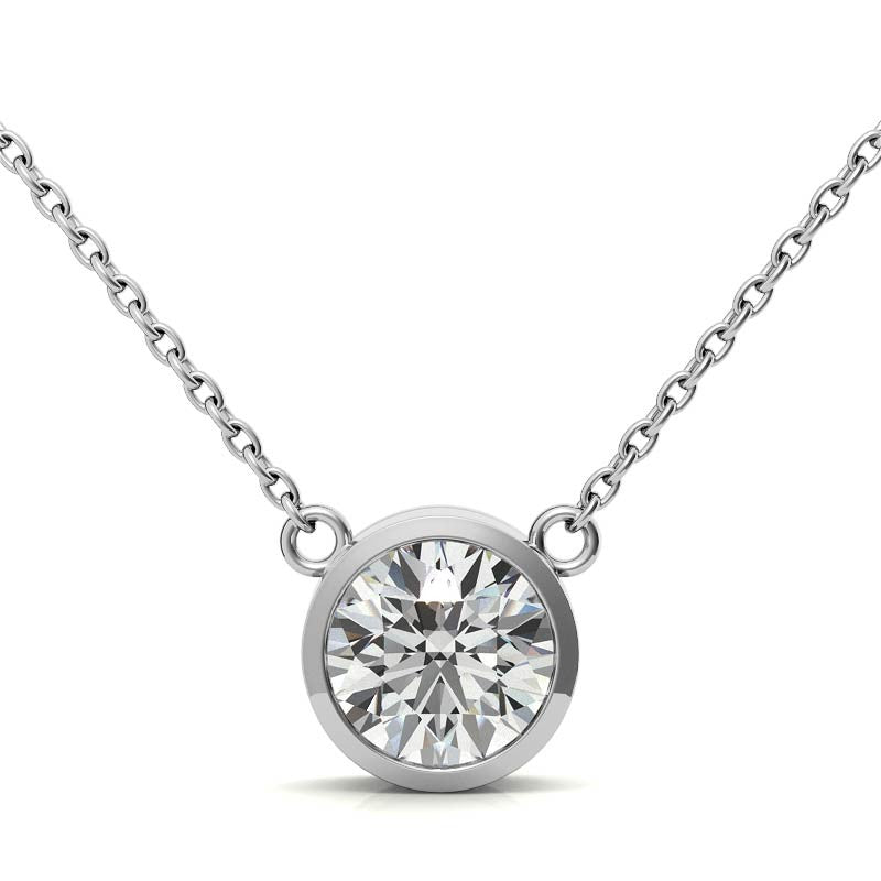Lab Grown Diamond Bezel Pendant