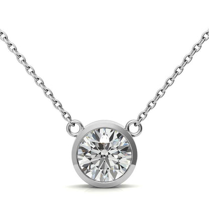 Lab Grown Diamond Bezel Pendant
