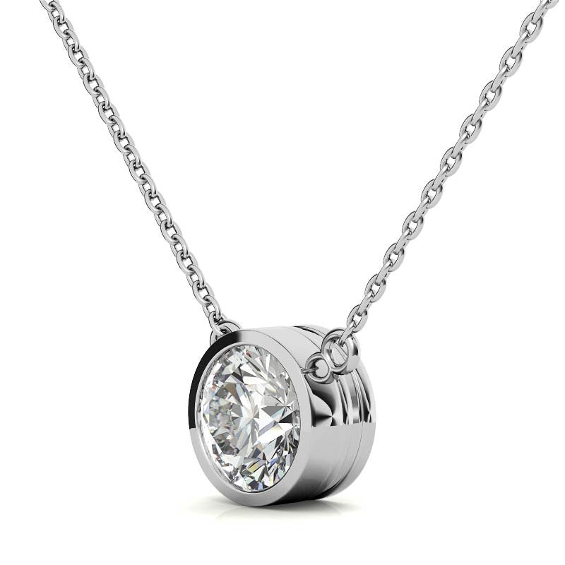 Lab Grown Diamond Bezel Pendant