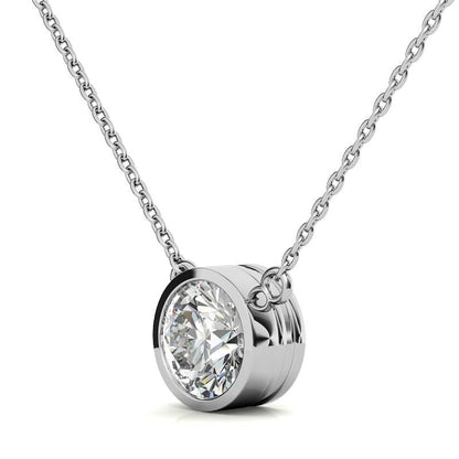 Lab Grown Diamond Bezel Pendant