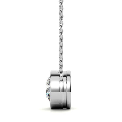 Lab Grown Diamond Bezel Pendant