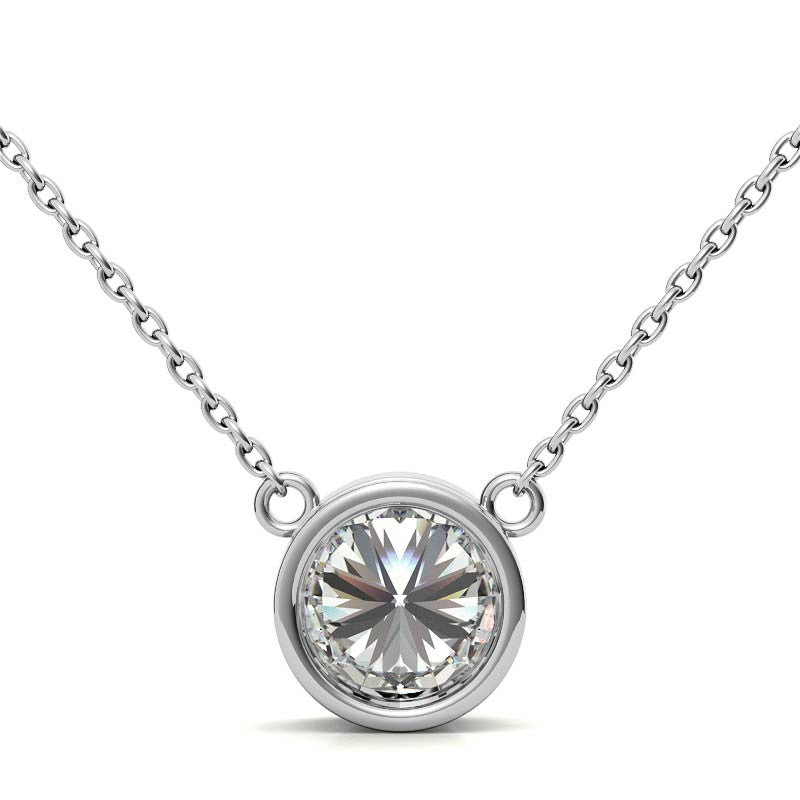 Lab Grown Diamond Bezel Pendant
