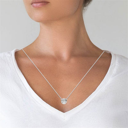Lab Grown Diamond Bezel Pendant