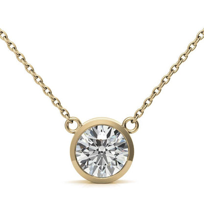 Lab Grown Diamond Bezel Pendant