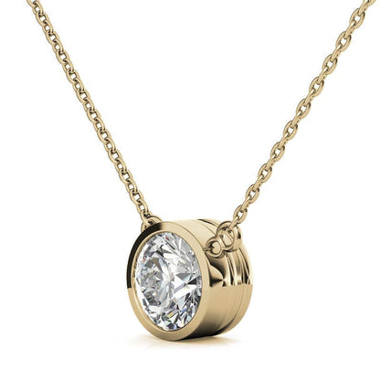 Lab Grown Diamond Bezel Pendant