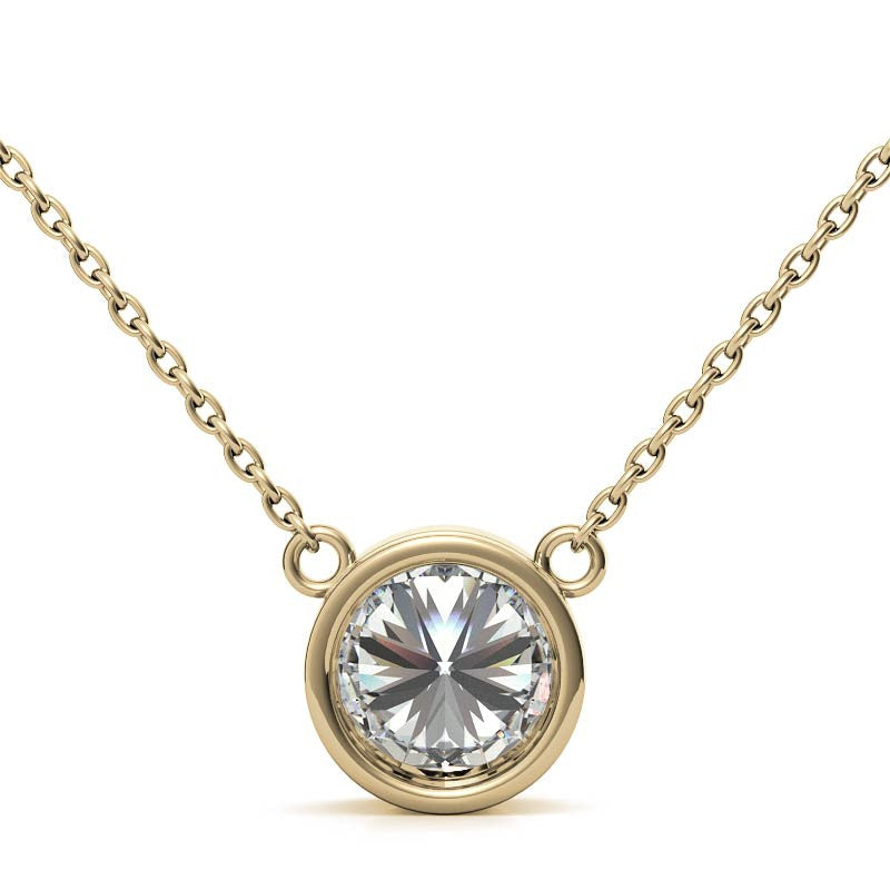 Lab Grown Diamond Bezel Pendant