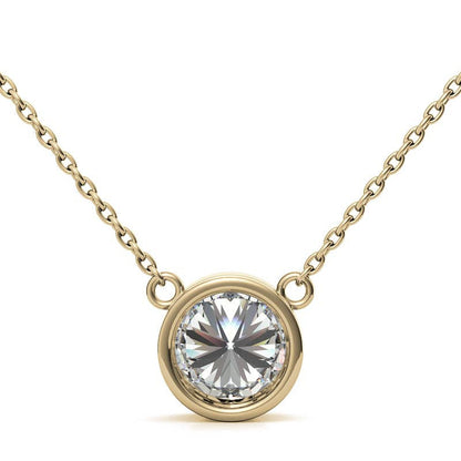 Lab Grown Diamond Bezel Pendant