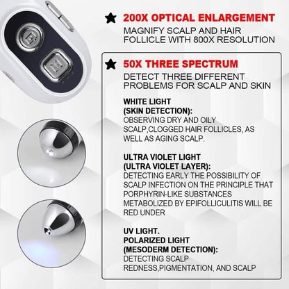 Shape Tactics Triple Spectrum HD Skin & Scalp Analyzer