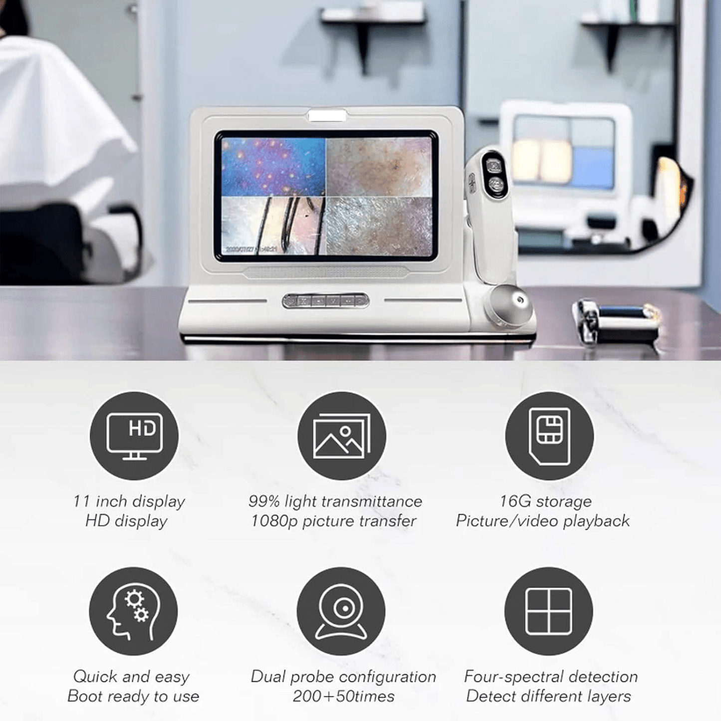 Shape Tactics Triple Spectrum HD Skin & Scalp Analyzer