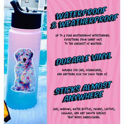 Personal Trainer Sticker - Personally Victimized By My Trainer - Funny Skull Kettlebell Sticker for Gym Water Bottle