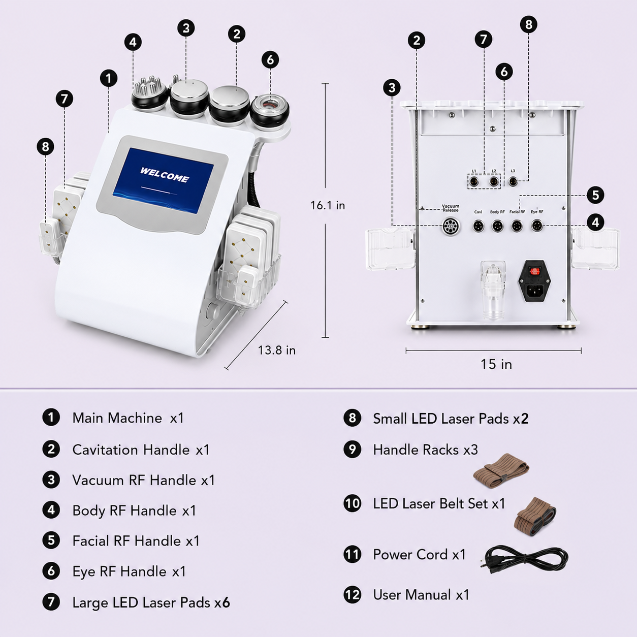 Shape Tactics Ultrasonic Cavitation RF Beauty System